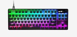 Pro Gamer Mechanical Gaming Keyboard  16.8Million RGB LED Backlight Options  100% Anti Ghosting   Blue Mechanical Keys  Detachable Wrist Res