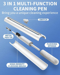 3 in 1 Multi-Function Cleaning Pen for AirPods Pro, White