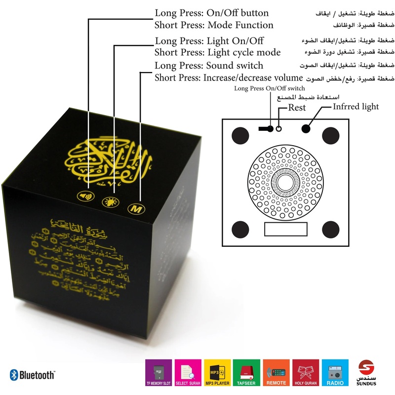 Holy Quran headset with inscriptions