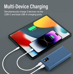 Promate 20000mAh Compact Smart Charging Power Bank with Dual