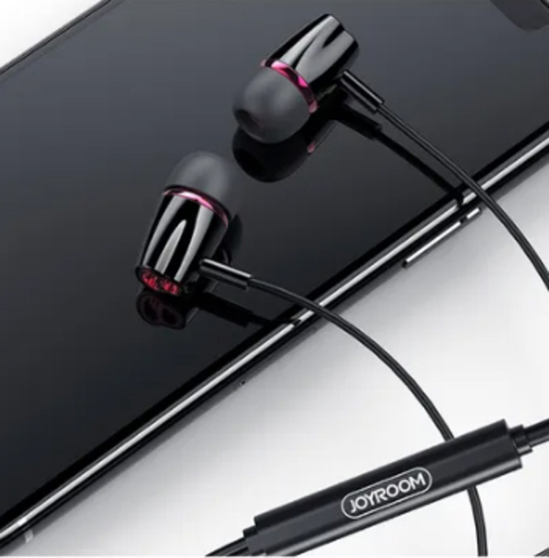 Joyroom Wired In-Ear Earphone for Smartphone, Black