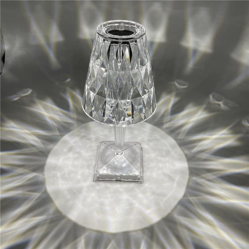 Bluetooth Music Crystal Table Lamp, Clear