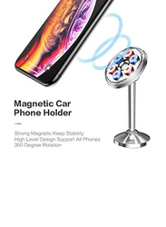 Rebenuo Adjustable Compatible 360 Degree Rotation Magnet Mobile Phone Car Mount Stand, Black