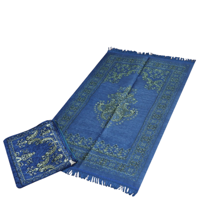 Prayer rugs with a cloth bag (Blue)