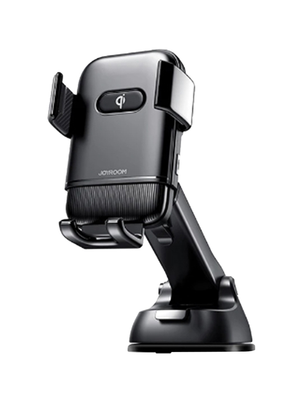 Joy Room Qi Car Mount Holder with Wireless Charger, 15W Fast Charging, Black