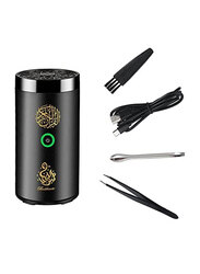 Bukhoor Incense Burner Electric Diffuser with Speaker Full Holy Quran for Muslim, Black