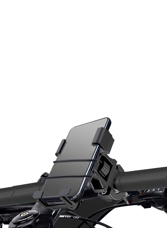 C94 360° Rotation Anti Shake Motorcycle Mobile Phone Mount Holder, Black