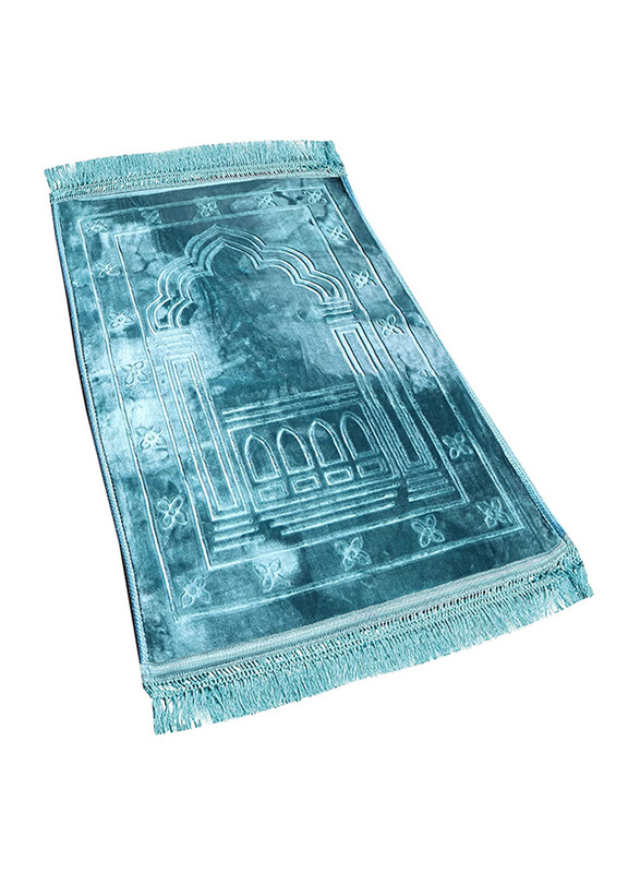 Al Basha Tech Prayer Rug Mat, Sky Blue