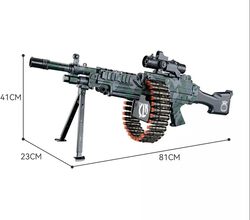 Automatic TOY GUN with three firing positions 40 Darts, 32-Dart Rotating Drum, Kids Outdoor Toys