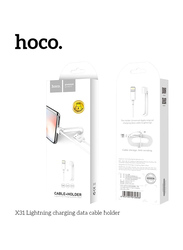 Hoco 1-Meter X31 Lightning Charging Cable, USB Type A to Lightning for Apple Devices, White