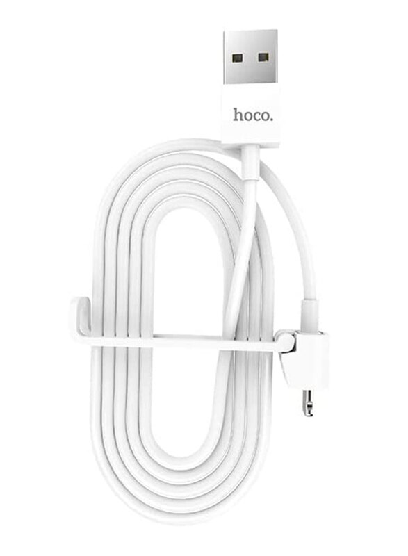 Hoco 1-Meter X31 Lightning Charging Cable, USB Type A to Lightning for Apple Devices, White