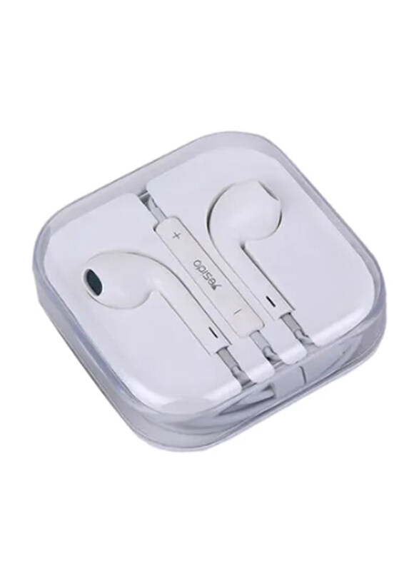 Yesido YH-09 Wired In-Ear Earphones, White