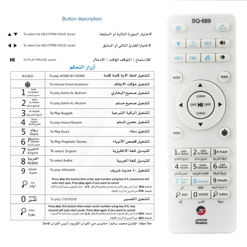 Luminous moon headset for the Holy Quran