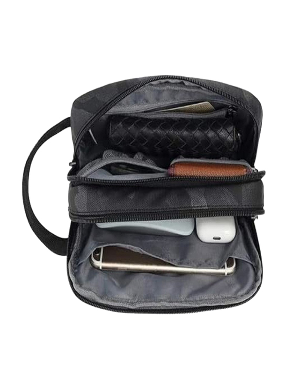 بوسو حقيبة تخزين للسفر بتصميم عسكري 17 سم للأجهزة اللوحية، أسود
