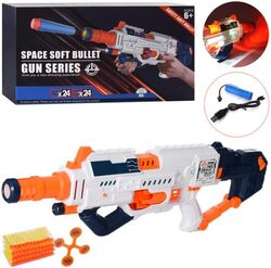 QPZ Auto-Manual Soft Toy Gun with 48 Darts, Shooting Games Toys for Kids with Scope , Christmas Gifts