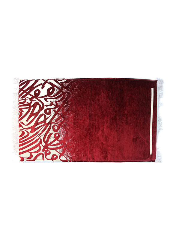 Sundus Extra Comfortable Prayer Mat, Red