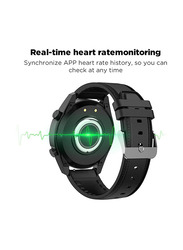 GT1 Smart Watch with Bluetooth Calling, Large Battery, Heart Rate, Sleep, Blood Pressure and Exercise Monitoring, Sports, Black