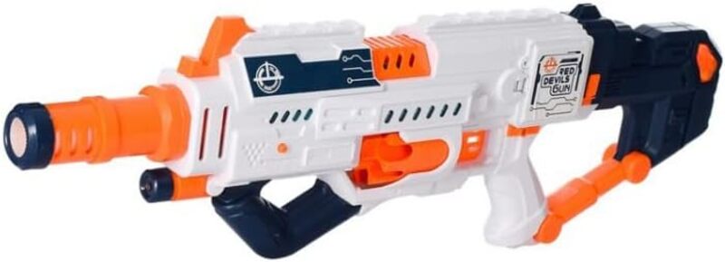 QPZ Auto-Manual Soft Toy Gun with 48 Darts, Shooting Games Toys for Kids with Scope , Christmas Gifts