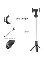 Foldable Selfie Stick Wireless Tripod with Bluetooth Remote Control, SF11, Grey/Silver