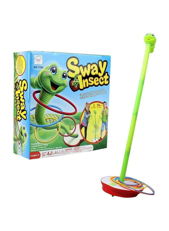 

Sway Insect Interactive Game Toy for Kids and Family Worm Hoop Rings Game, Ages 3+