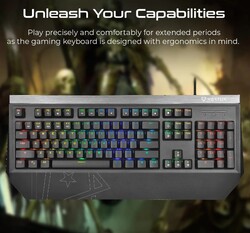 Hyper Responsive Tactile Mechanical Gaming Keyboard  RGB Backlight  100% All key Anti Ghosting   Otemu Blue Switches