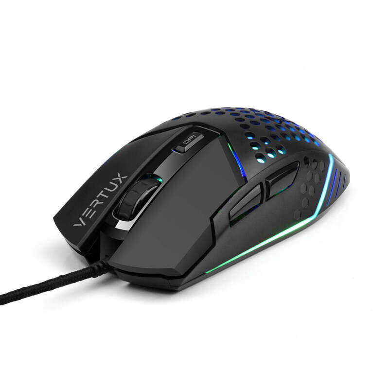 

Vertux Katana6 Buttons Hex-Shell Wired RGB Gaming Mouse