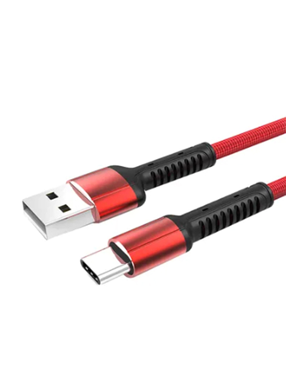 Ldnio 1-Meter USB Type-C Cable, Data Sync & Charging USB Type A Male to USB Type-C for Smartphones, Red