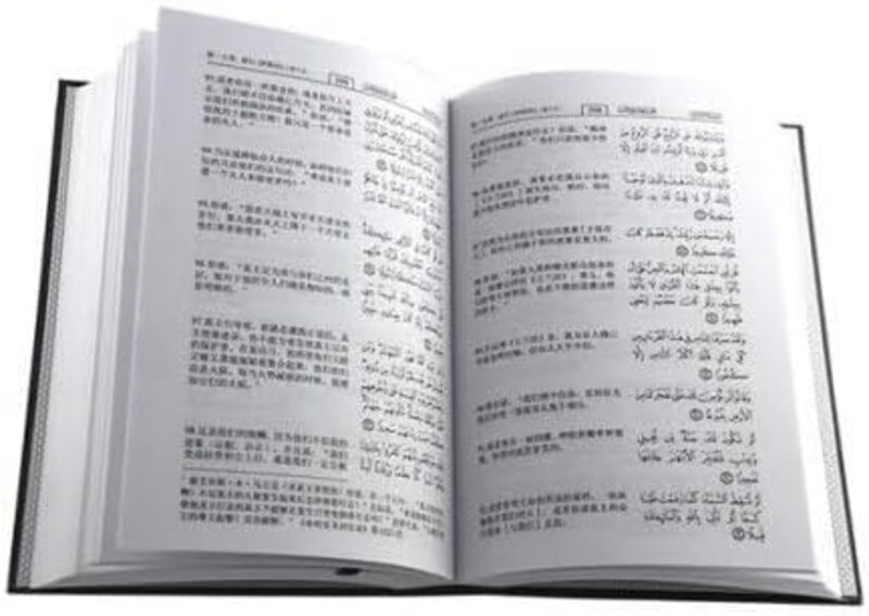 Chinese: Al Quran Al Kareem (Quran with Chinese Translation) 14x21cm - Black.