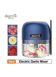 Deerma Wireless Electric Garlic Mixer, JS100, Blue