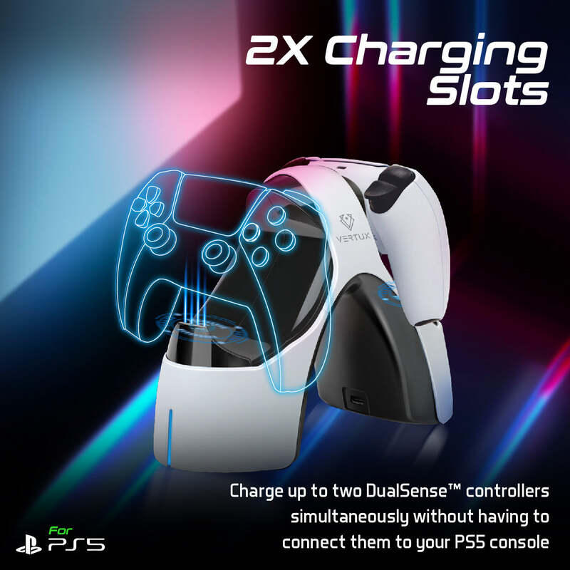 DualDock PS5 PS5 DualSense Controller Charging Station