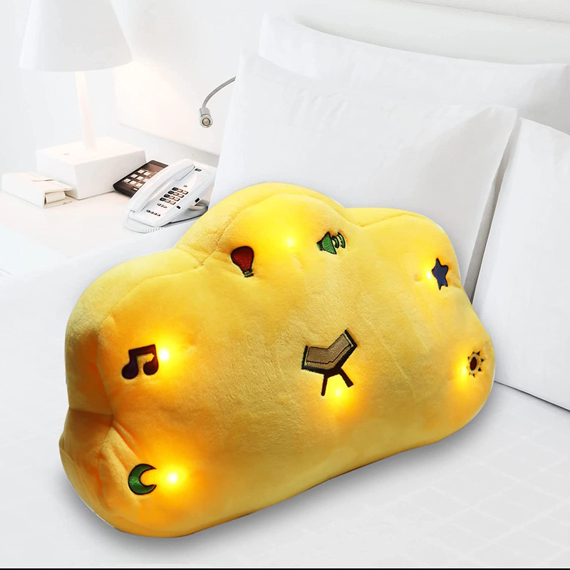 Sundus Quran Pillow Light Sound Luminous Talking Pillow, Yellow