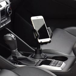 Universal 360 Rotation Car Phone Mount Cup Holder for 5-9.5cm Width, Black