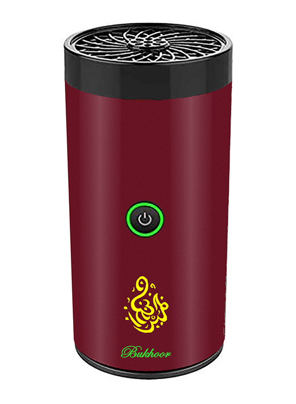USB Type-C Power Rechargeable Car Bukhoor Incense Burner, B-50, Grape Red