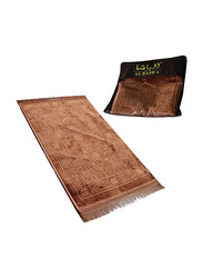 Al Basha Tech Prayer Rug Mat, Brown