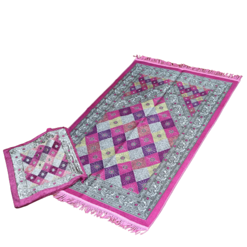 Prayer rugs with a cloth bag (Pink)