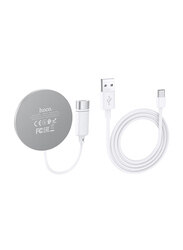 Hoco CW31 15W Magnetic Wireless Charger with USB Type-C Cable, White