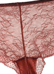 Lacy Dreams Comfortable Lace Brief, Medium, Brown