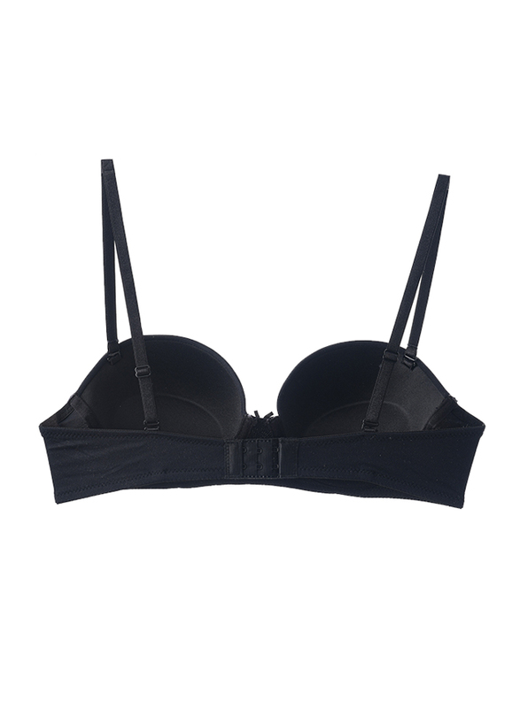 Lacy Dreams Casual Lace Bra, 34B, Black