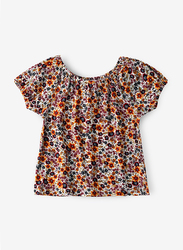 Jelliene Printed Woven Top for Girls, 5-6 Years, Multicolour