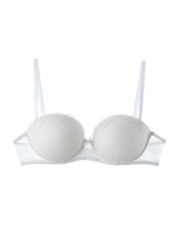 

Lacy Dreams Casual Multiway Push-up Lace Bra, 32B, Off White