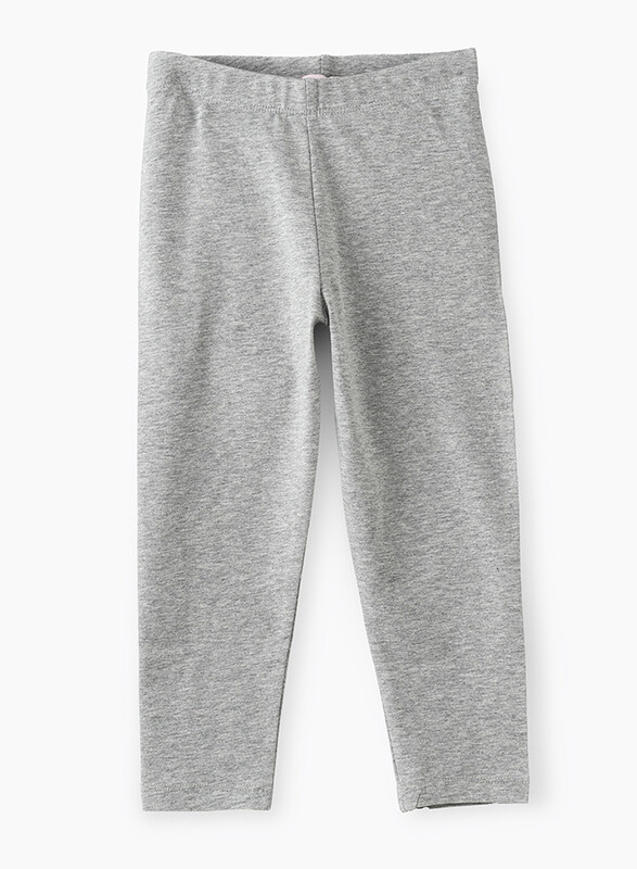 

Jelliene Basic Solid Knit Legging for Girls, 13-14 Years, Grey