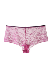 Lacy Dreams Comfortable Lace Hipster, Extra Large, Pink