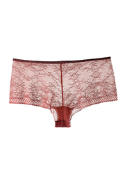 Lacy Dreams Comfortable Lace Hipster, Extra Large, Red