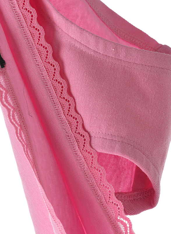 Lacy Dreams Comfortable Lace Hipster, Large, Pink