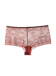 Lacy Dreams Comfortable Lace Brief, Medium, Brown