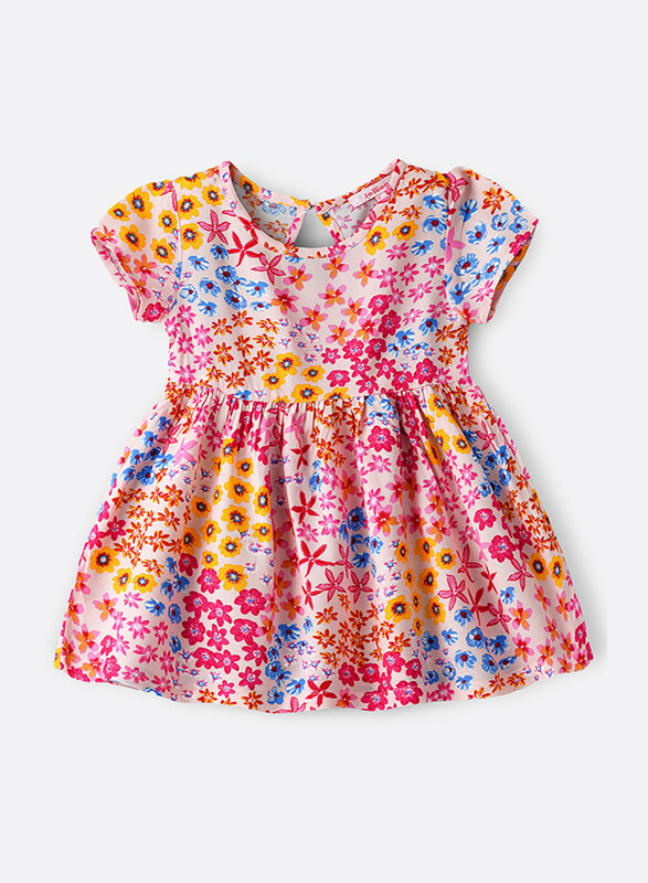 

Jelliene Viscose Printed Dress for Girls, 12-18 Months, Multicolour