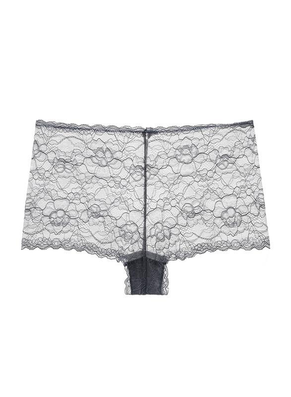 

Lacy Dreams Comfortable Lace Brief, Double Extra Large, Dark Grey