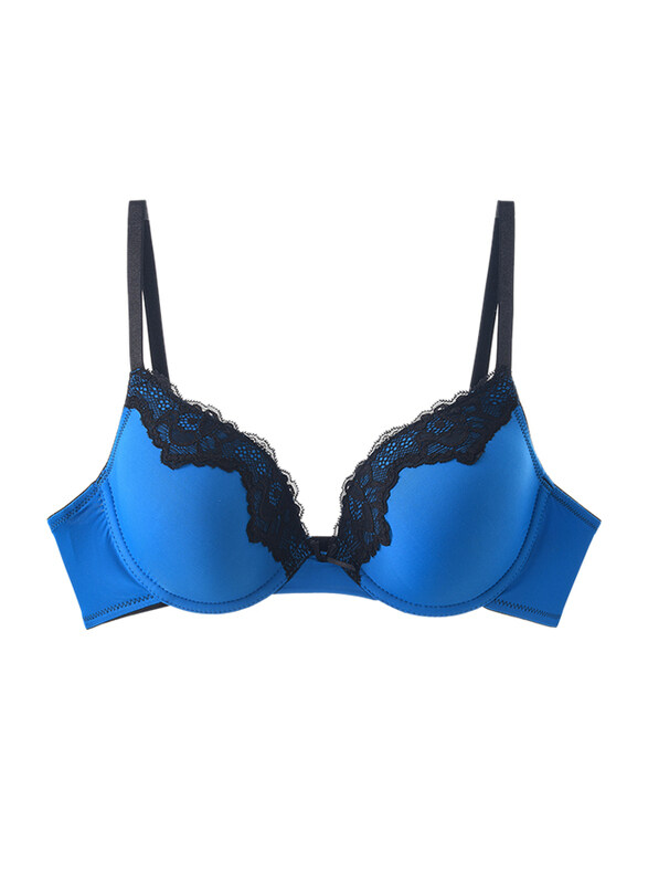

Lacy Dreams Casual Lace Bra, 34C, Blue