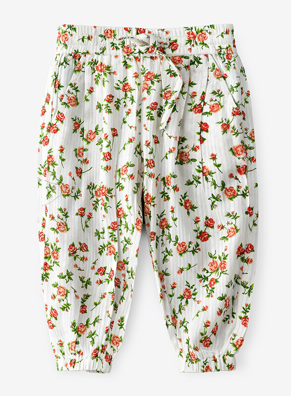 

Jelliene Printed Woven Pant for Girls, 6-9 Months, Multicolour