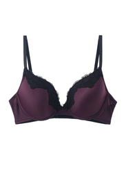 Lacy Dreams Casual Lace Bra, 32B, Purple